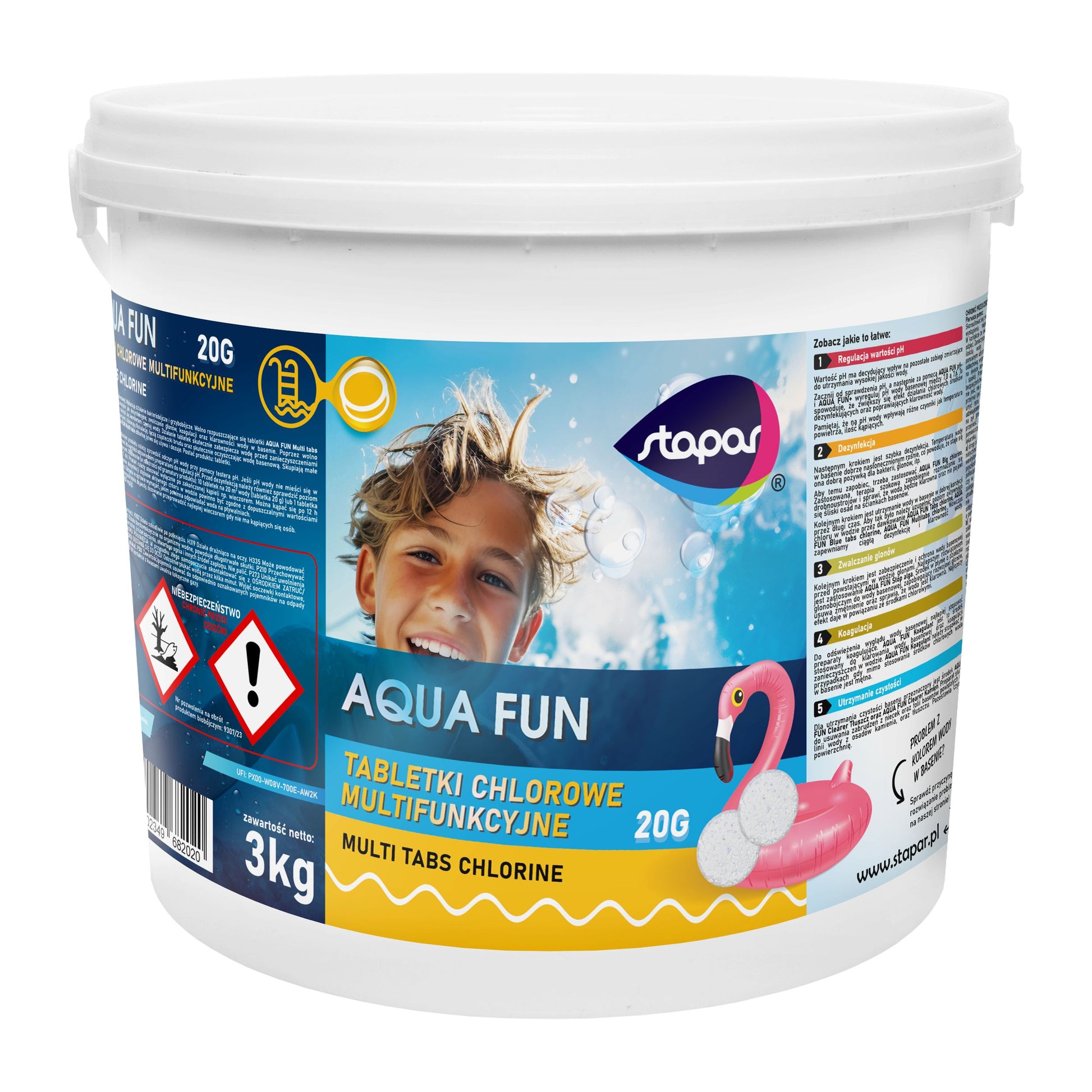 Niebieska tabletka chlorowa 20G BLUE TABS CHLORINE / 3kg